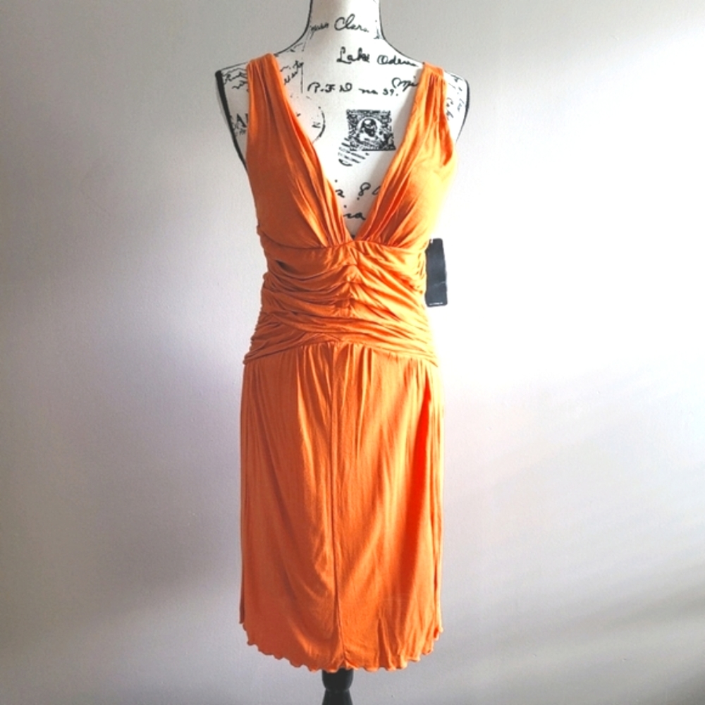 Last Chance! Vintage Y2K Marilyn Plunge Halter Dress